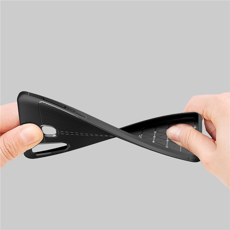 Ốp lưng silicon dẻo giả da Auto Focus cao cấp dành cho Samsung A9 2018 - Hàng chính hãng