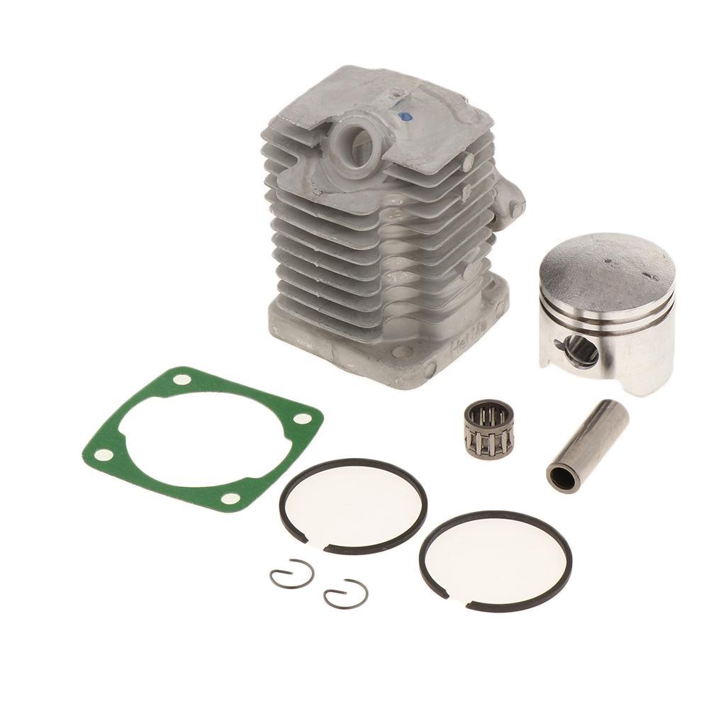 Cylinder Head Piston Kit with Rings Pin Clips for 49cc Engine