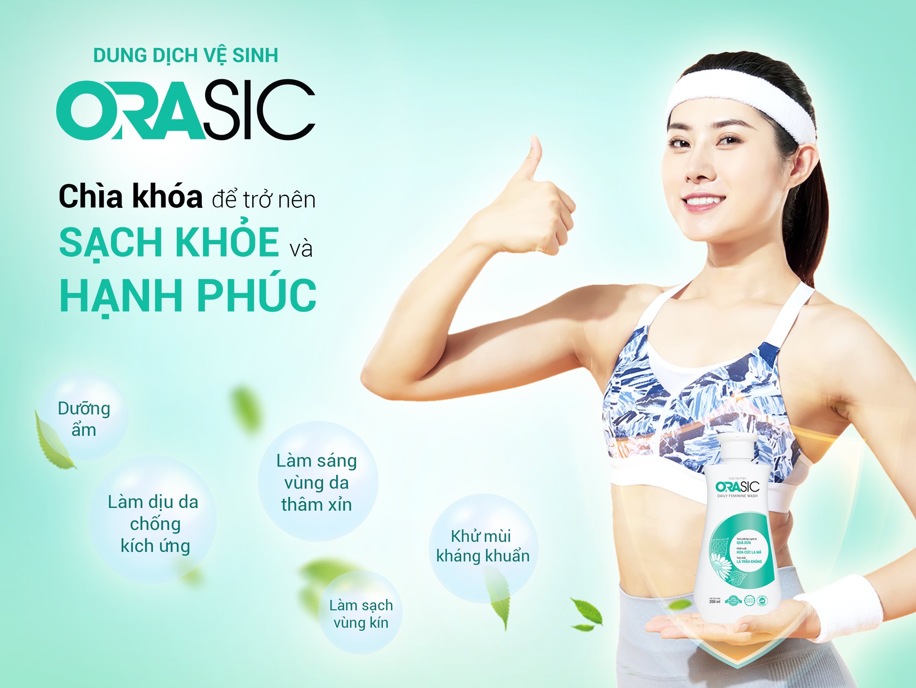 [SIZE DU LỊCH] Dung dịch vệ sinh Orasic (30g) kháng khuẩn thiên nhiên