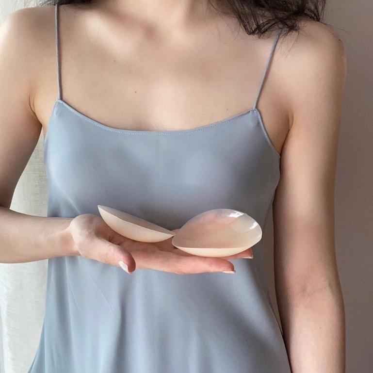 Miếng Dán Ngực, Áo Ngực Dán Silicon Tàng Hình Dán Siêu Dính Siêu Thật Không Lộ Đường Nét