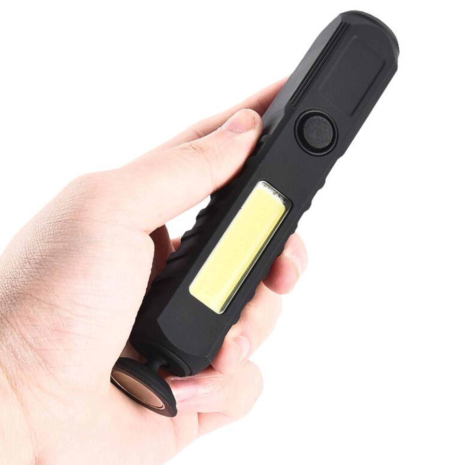 Work Light USB Rechargeable Compact Flashlight for Garage Hiking Backpacking