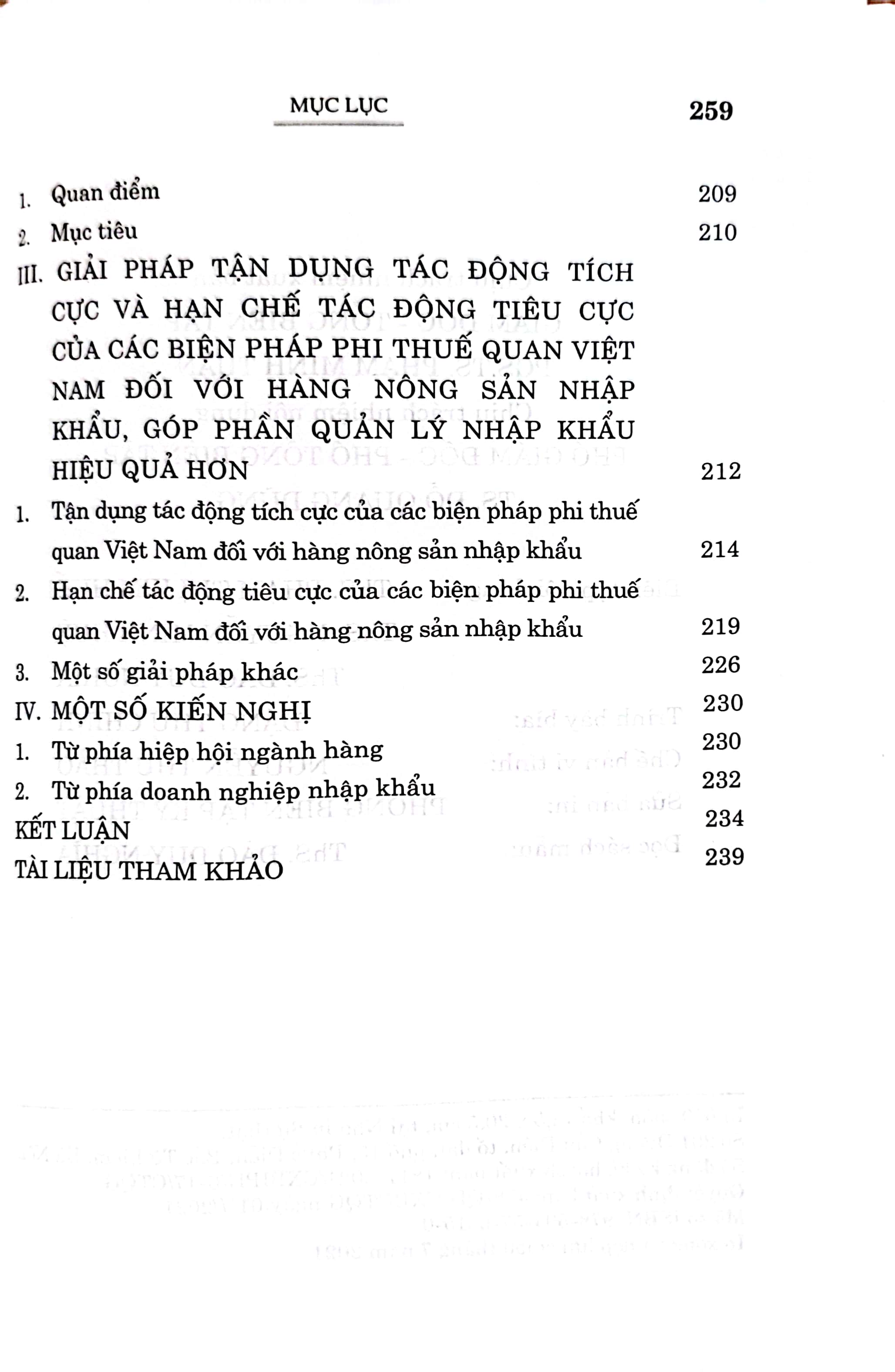 Biện pháp phi thuế quan của Việt nam đối với hàng nông sản nhập khẩu