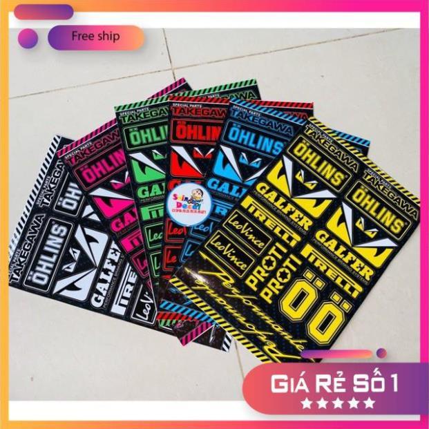 Com bo logo tem dán trang trí xe máy,điện thoại,laptop bảo hành màu sắc vĩnh viễn