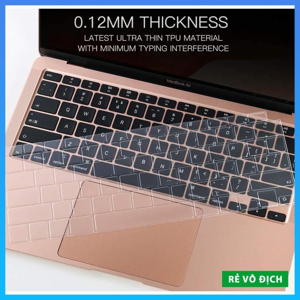 Miếng Lót, Phủ Bàn Phím Silicon Macbook Air 13&quot; (2020-2021) Model A2179 , A2337