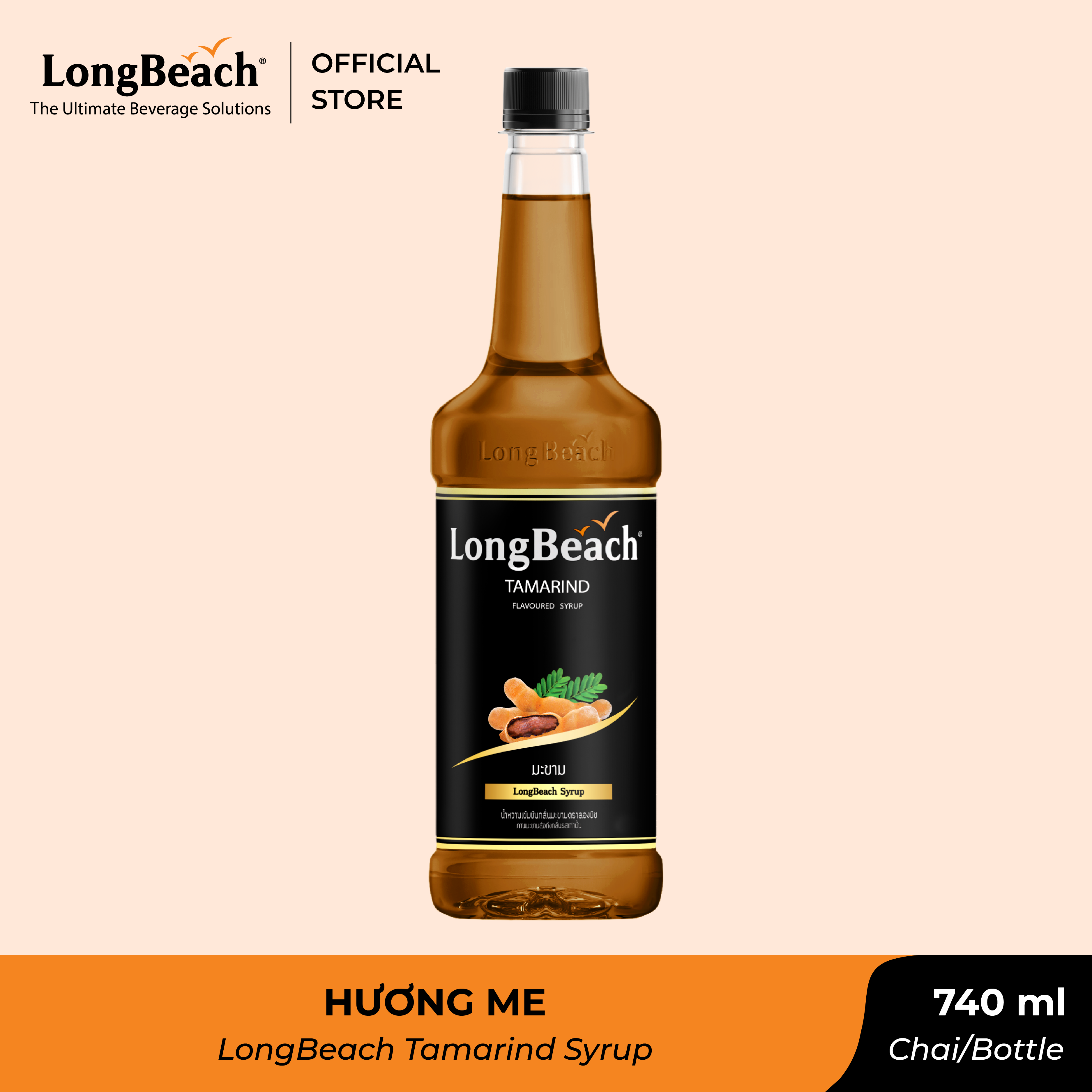 Siro Me - LongBeach Tamarind Flavoured Syrup 740ml