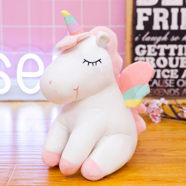 Gấu bông ngựa một sừng Unicorn 40cm TNB215 - Màu trắng