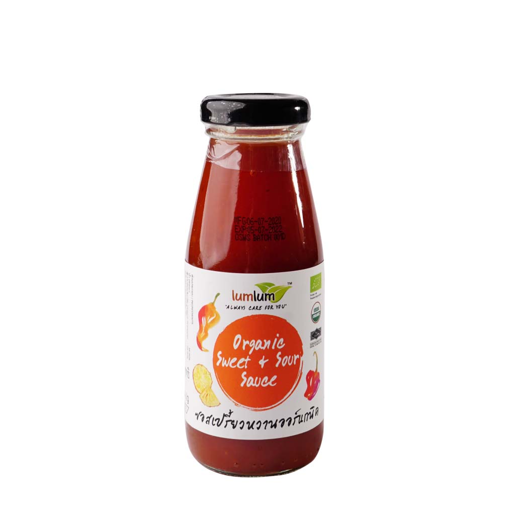 Sốt Ớt Giấm Dứa Hữu Cơ Lumlum Organic Sweet &amp; Sour Sauce 200g