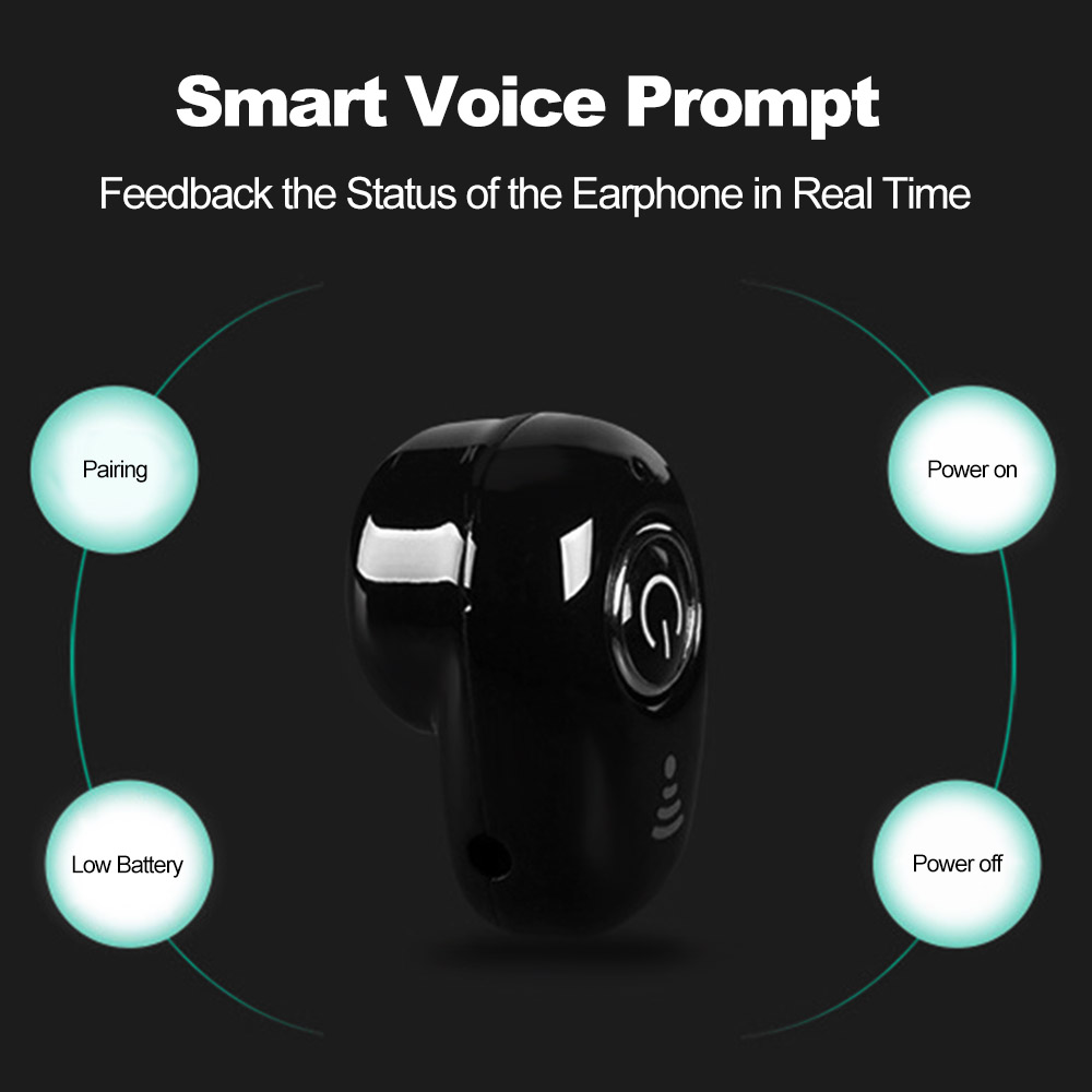 Tai Nghe Nhét Tai Bluetooth 4.1 S650 4g Âm Thanh Nổi Cho Điện Thoại Thông Minh