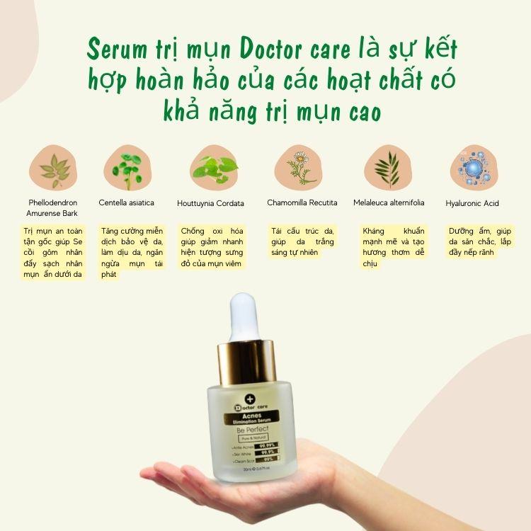 Serum giảm mụn trắng da Doctor Care 20 ml