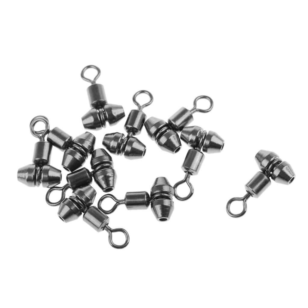 10pcs Fishing Swivels Cross-line Swivels Line Lures Connector Rig Rings