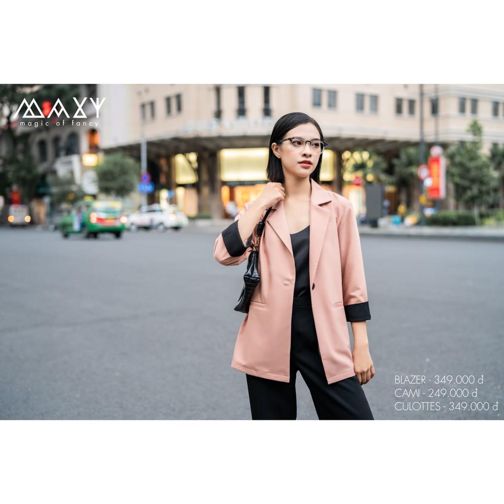 Áo khoác blazer phong cách Hàn Quốc nude blazer Maxy Workshop