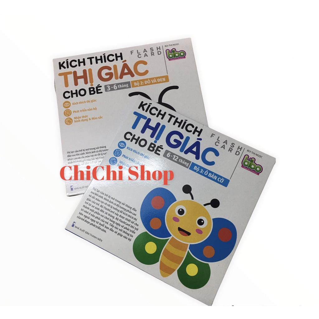 Combo 2 Bộ Thẻ Kích Thích Thị Giác Cho Bé Từ 3-12 Tháng, Tổng 40 Thẻ Học Thông Minh Phát Triển Thị Giác Cho Bé