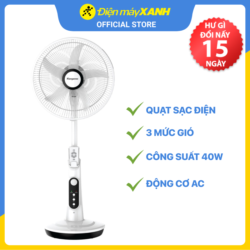 Quạt sạc Kangaroo KG738 - Hàng chính hãng