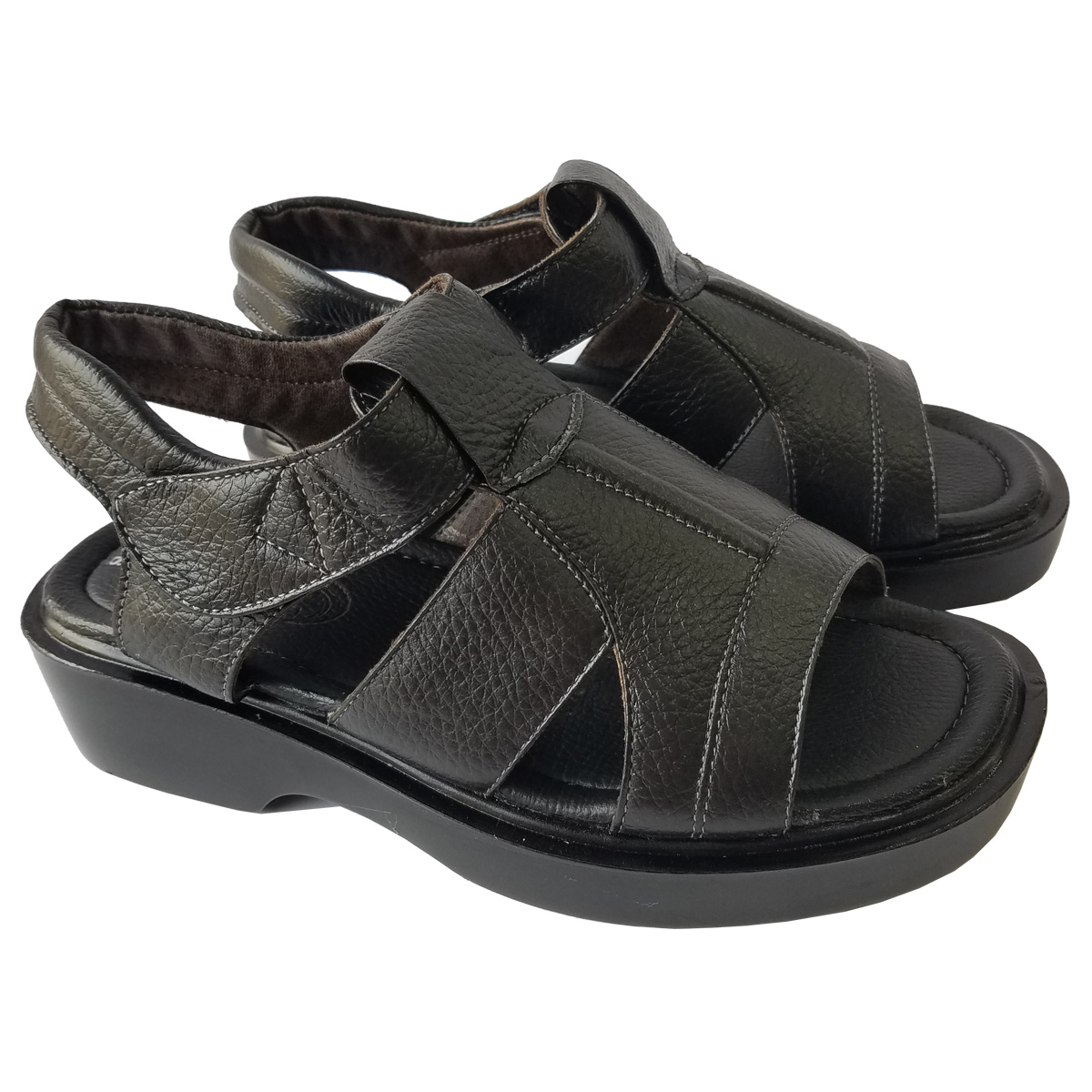 Giày Sandal Nam Trung Niên BIGGBEN Da Bò Thật Cao 4 Phân SD144