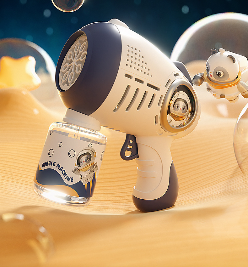 Máy bắn bong bóng hoạt hình siêu cute có đèn, đồ chơi cho bé, nhựa abs loại 1 - Quà tặng ý nghĩa cho bé