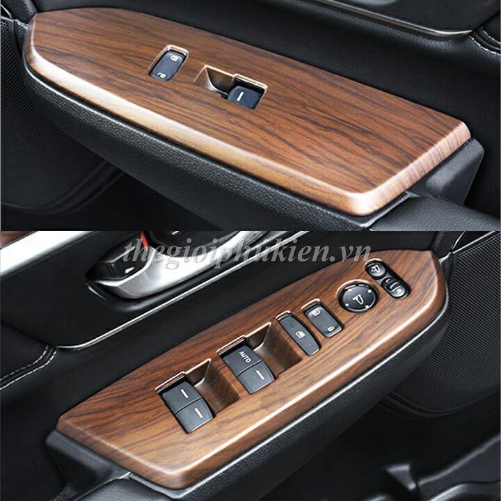Ốp nội thất vân Gỗ cho Honda CR-V, CRV 2018-2019 Cao cấp