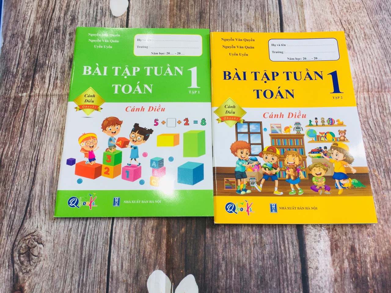 Combo- bài tập tuần toán lớp 1 tập 1+2 - cánh diều
