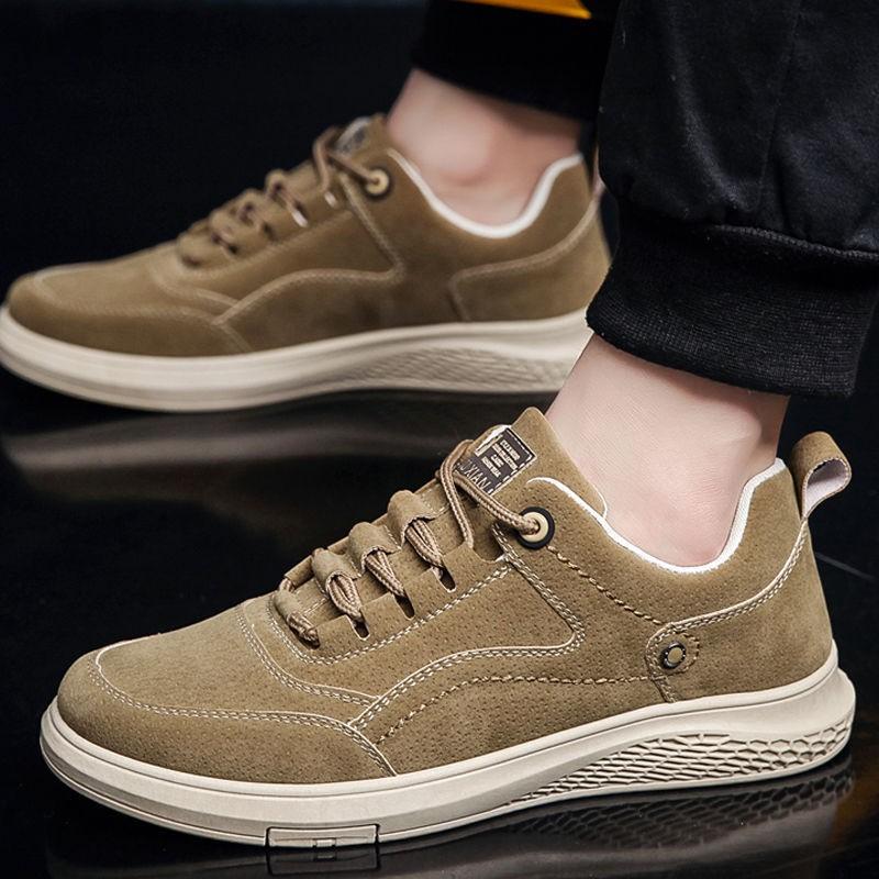 Giày Nam, Giày Sneaker Thấp Cổ Da Cao Cấp 2021