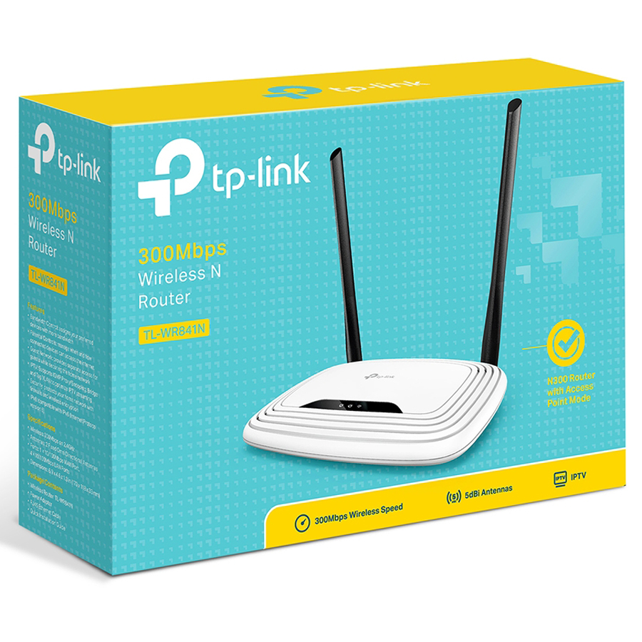 Router Wifi Chuẩn N Tốc Độ 300Mbps TP-Link TL-WR841N - Hàng Chính Hãng