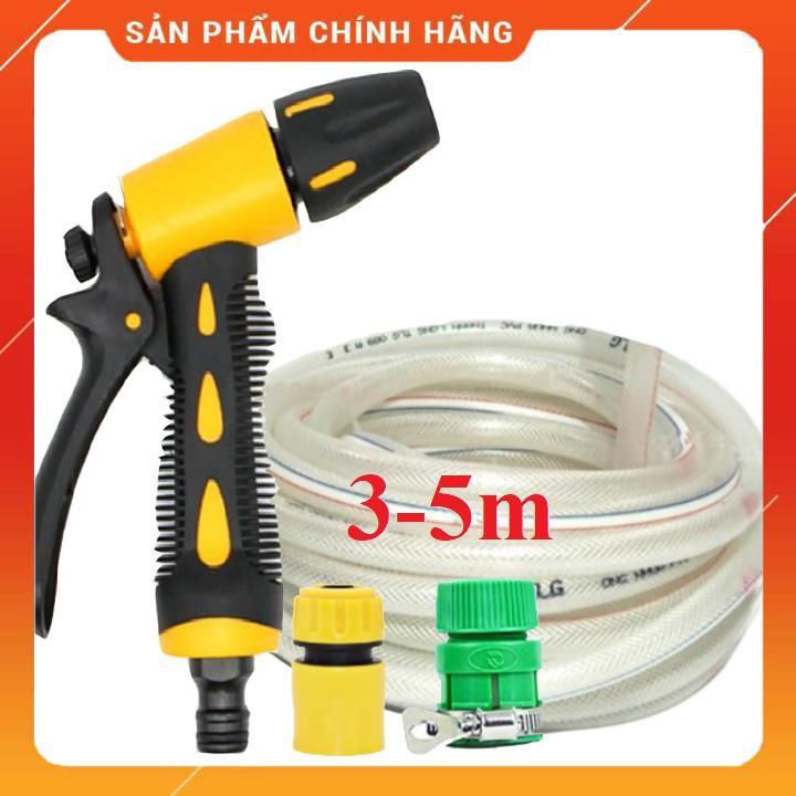 ️️ Bộ dây vòi xịt nước rửa xe, tưới cây , tăng áp 3 lần, loại 3m, 5m 206319Lcút sập+ túi đựng bút