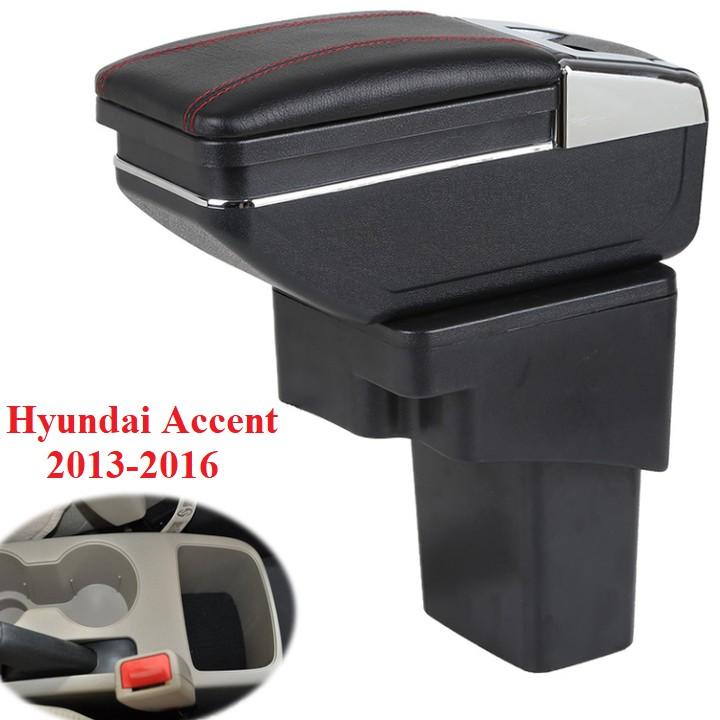 Hộp tỳ tay ô tô Hyundai Accent 2013-2016 JDZX-HDAC1416, chất liệu nhựa ABS và da PU cao cấp
