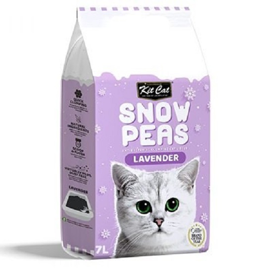 *** Kit cat snow peas litter – Cát vệ sinh hữu cơ cho mèo 7L