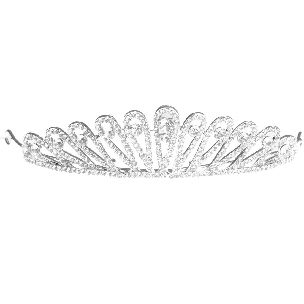 Rhinestone Crown Women Bridal Tiara Wedding Queen Prom Pageant Princess
