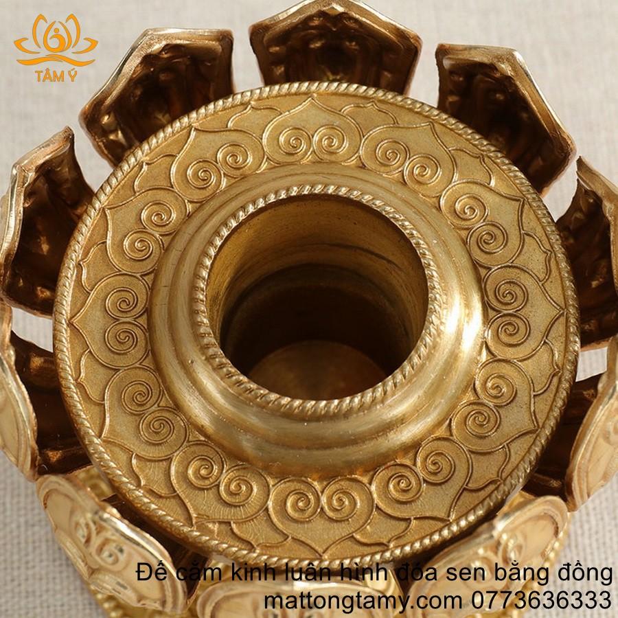 Đế Cắm Kinh Luân Hình Đóa Sen 1 Tầng, Thiết Kế Bắt Mắt, Vừa Nhiều Loại Kinh Luân, Nhiều Màu Sắc