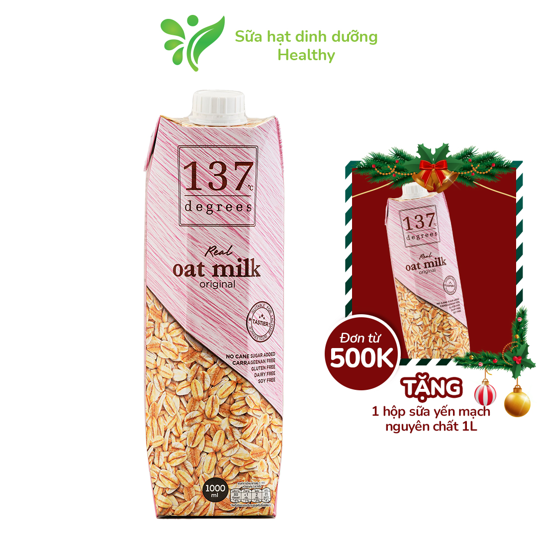 Sữa Hạt 137 Degrees Thái Lan Không Đường, Không Đậu Nành, Không Sữa Bò (Hộp 1L)