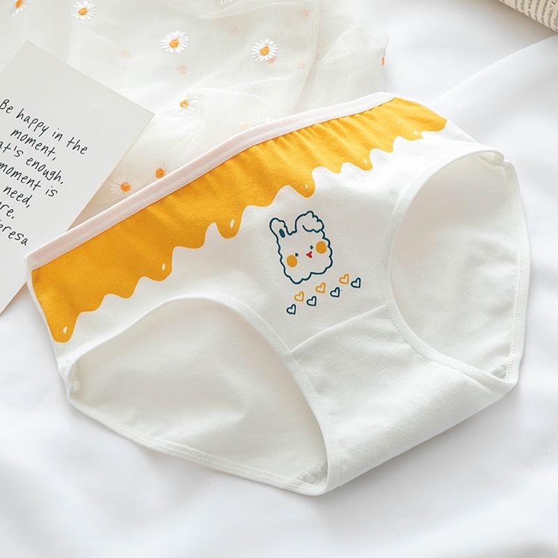 Quần lót nữ cotton giấy thỏ vàng bunny 0128