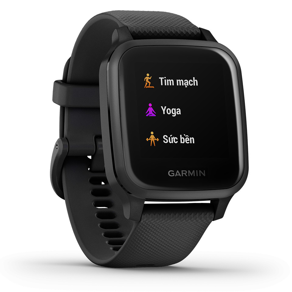 Đồng Hồ Thông Minh Theo Dõi Vận Động Theo Dõi Sức Khỏe Garmin Venu SQ / Venu SQ Music Màn Hình AMOLED - Hàng Chính Hãng