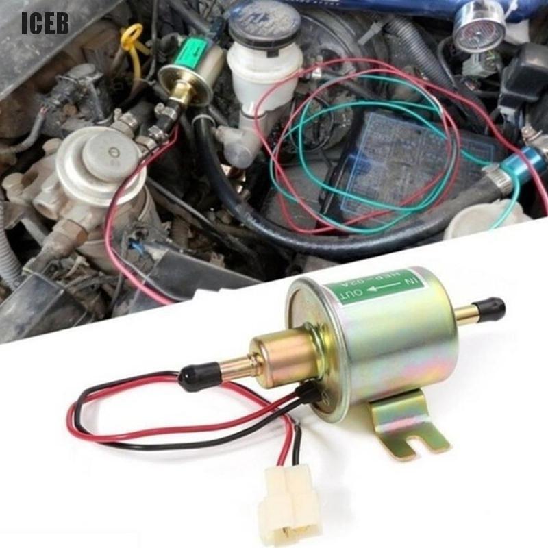 iceb New Gas Diesel Electronic Fuel Pump Inline Low Pressure electric fuel12V HEP-02A