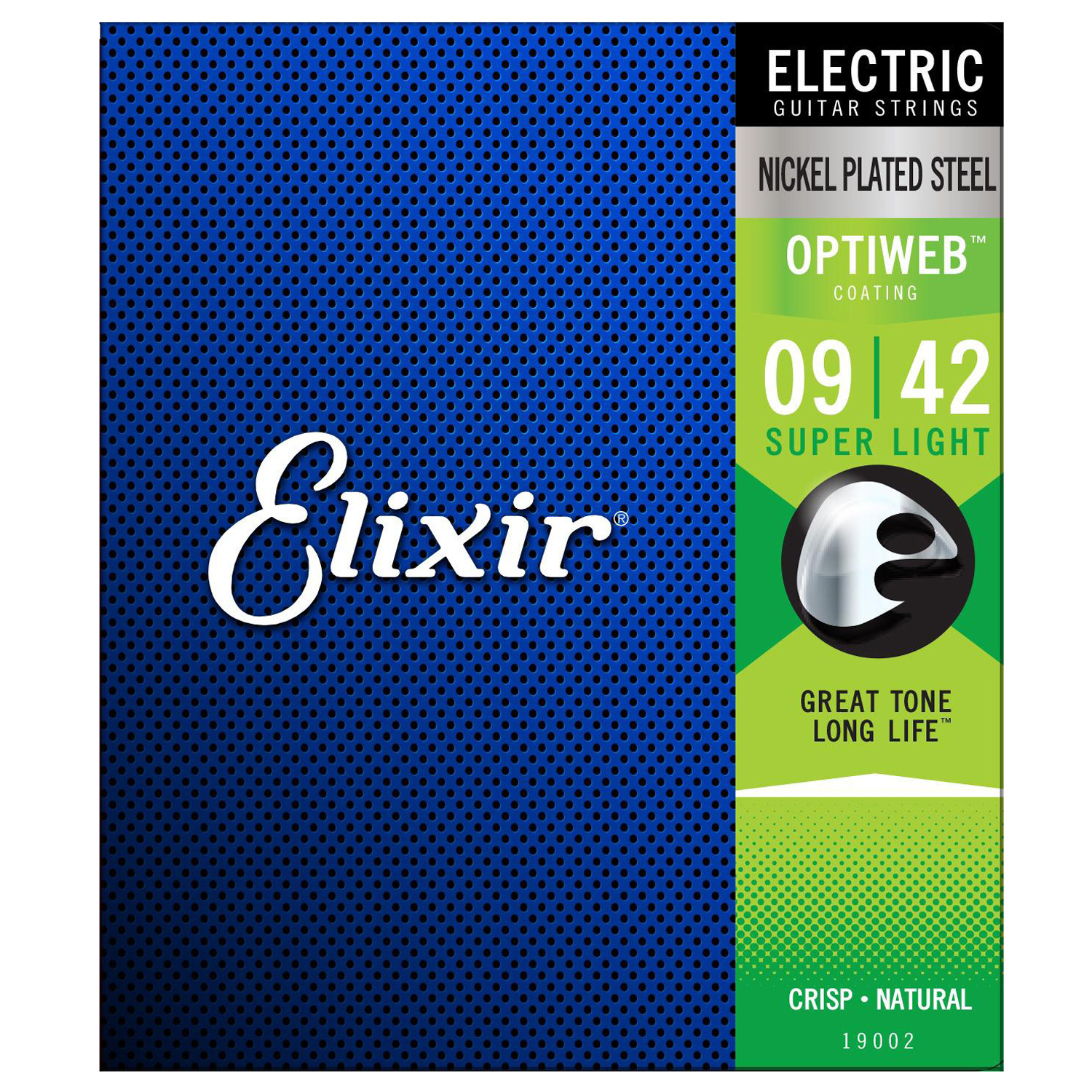 Elixir 19002 , 19052 - Bộ Dây Đàn Guitar Điện - Chính Hãng ( (Electric Strings Phủ Lớp Optiweb) - Kèm Móng Gảy DreamMaker