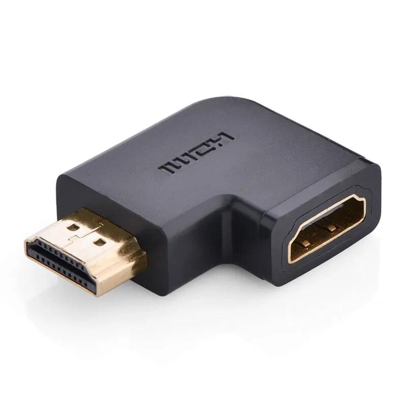 Ugreen UG20112HD112TK Màu Đen Đầu nối dài HDMI gập sang phải 90 độ - HÀNG CHÍNH HÃNG