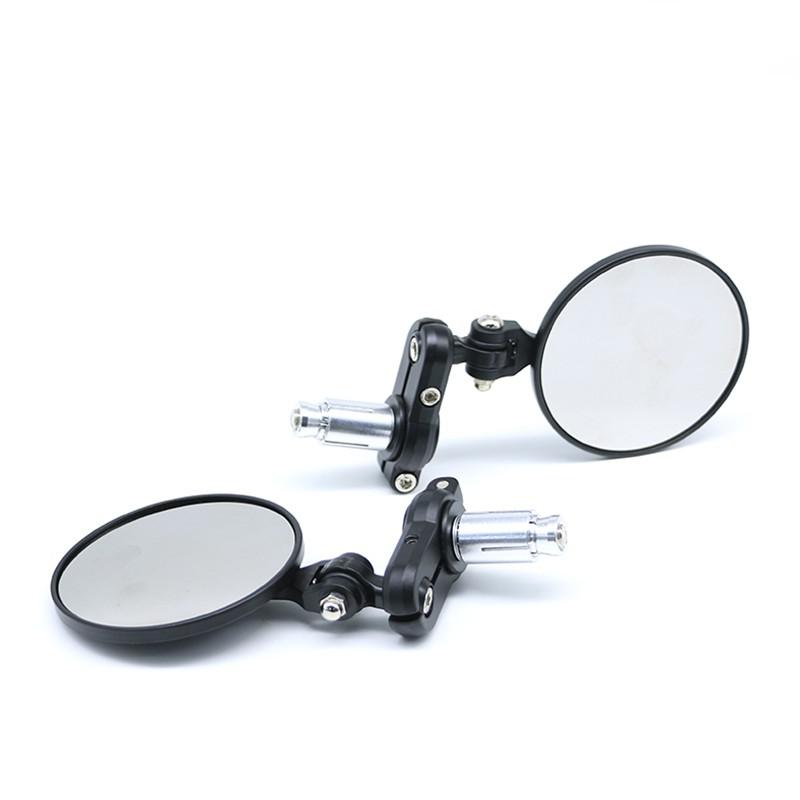 Set 2 gương chiếu hậu tròn 7 / 8 " chuyên dụng cho xe máy Suzuki Kawasaki honda Yamaha