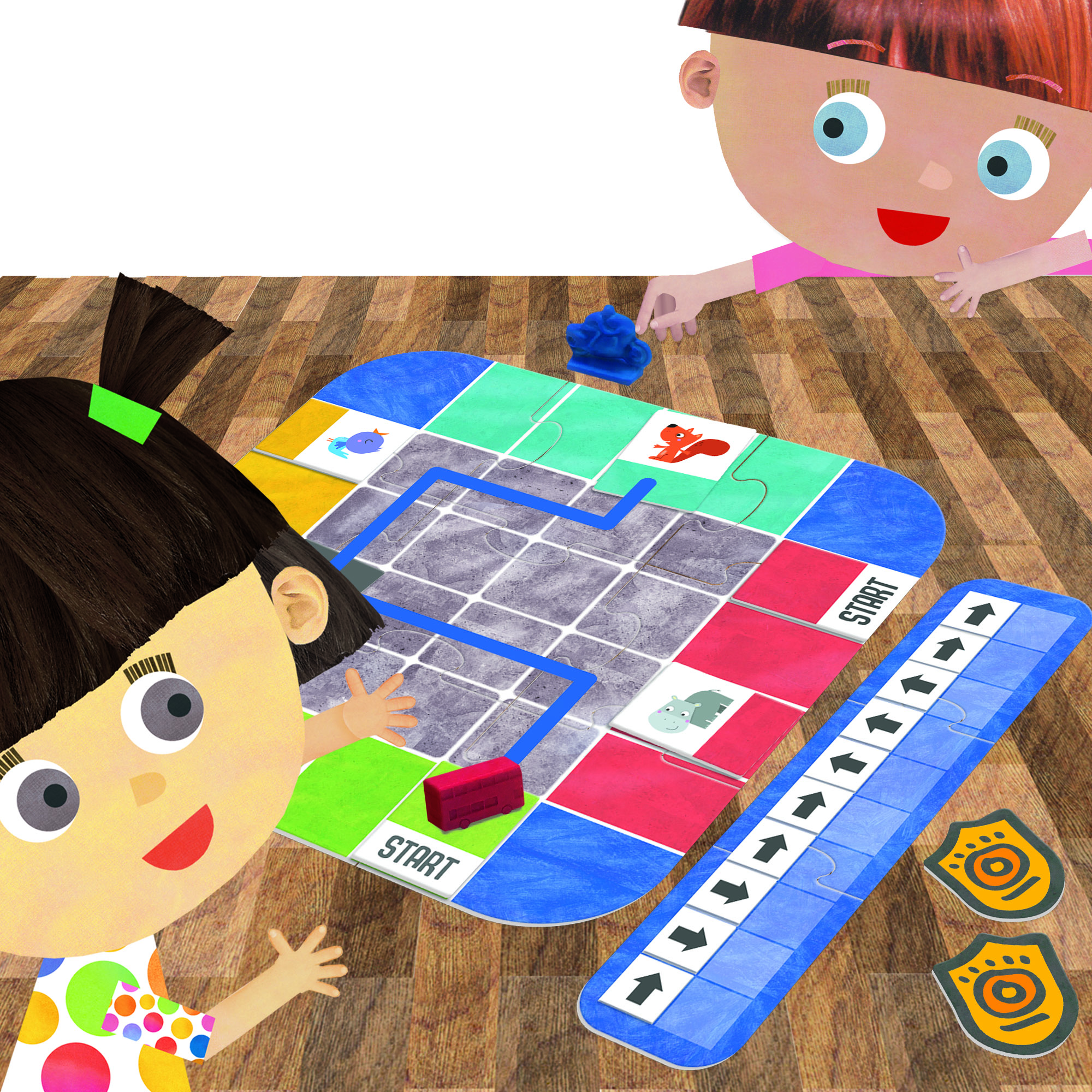 EASY CODING GAME - Bộ thẻ chơi phát triển trí thông minh logic và tư duy lập trình cho bé từ 4-6 tuổi