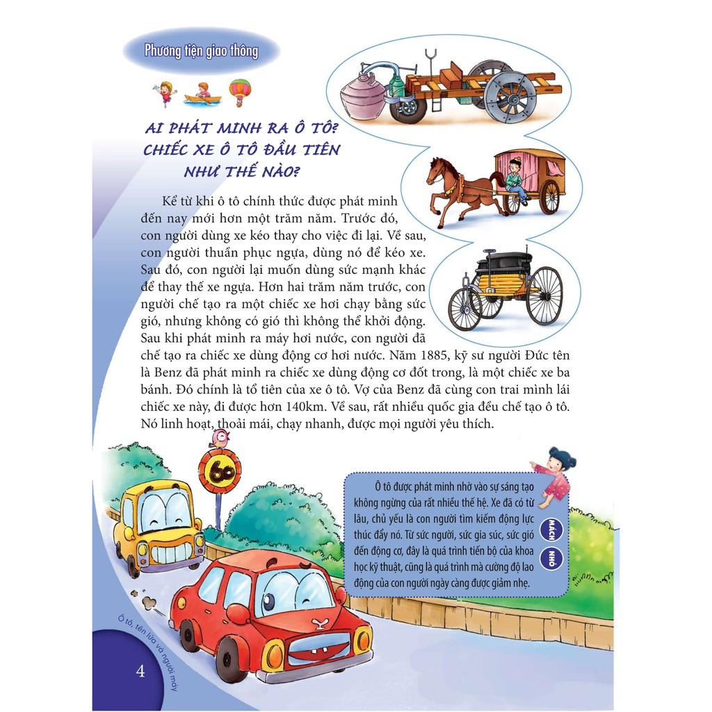 Sách - 10 Vạn Câu Hỏi Vì Sao Ô Tô Tên Lửa Và Người Máy - Minh Long