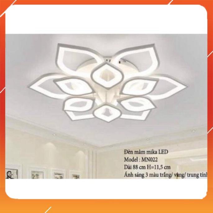 Đèn led mâm ốp trần hình hoa sen trang trí nhà ở trong phòng khách, phòng ngủ 12 cánh, Đèn ốp trần trang trí 6+6 cánh
