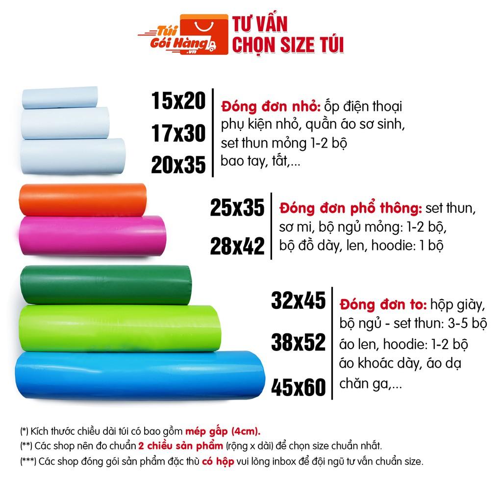 Túi Gói Hàng Niêm Phong Tự Dính size 15x20 20x30 20x35 Có Sẵn Lớp Dán