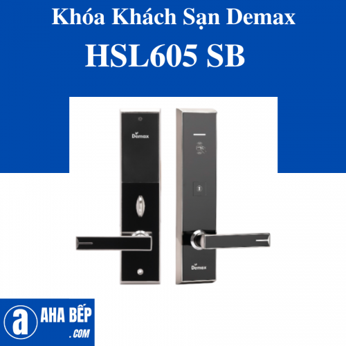 Khóa Khách Sạn Demax HSL605 SB. Hàng Chính Hãng