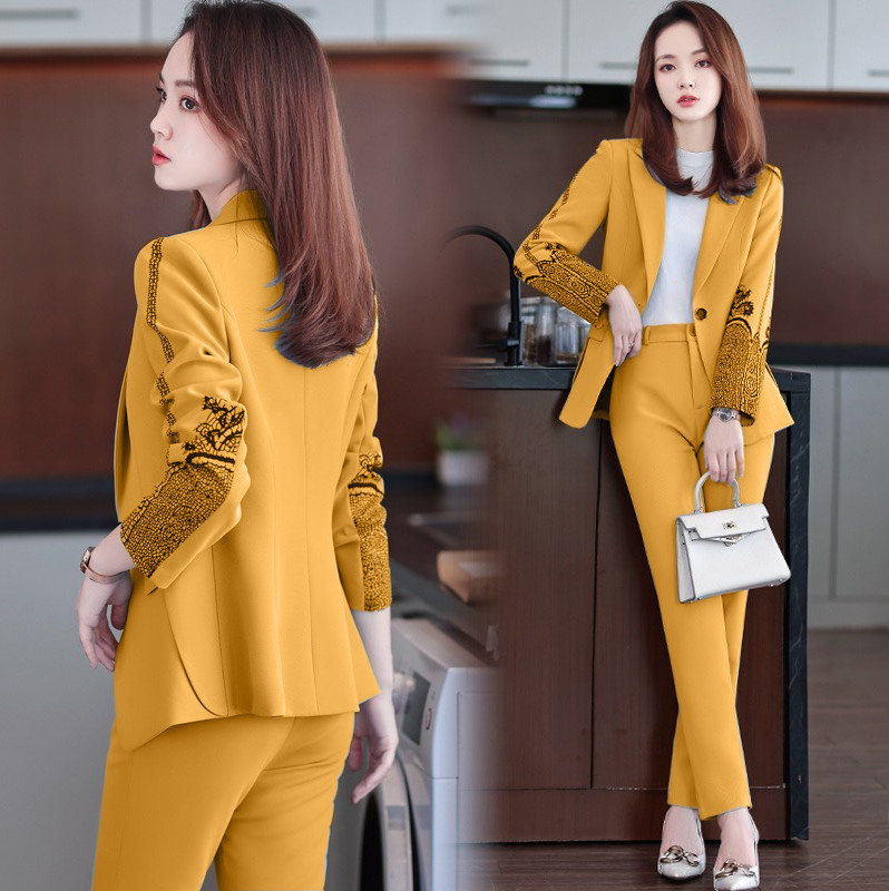BỘ VEST CÔNG SỞ TAY IN HỌA TIẾT