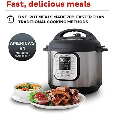 Nồi Áp Suất Điện Đa Năng Instant POT 7In1, Dung Tích 5.7L, Công Suất 1000W, Thép Không Gỉ, Nhập Đức, BH 12 Tháng