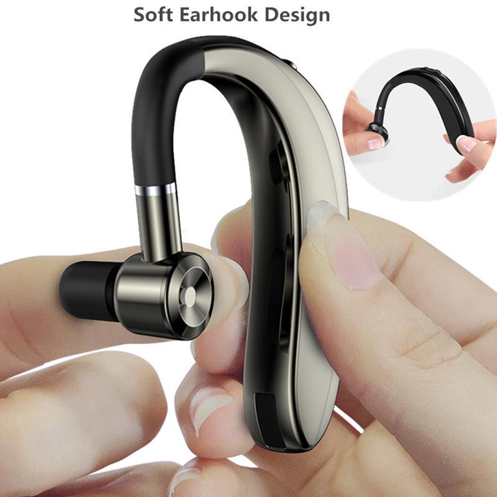 Gazechimp 2x Bluetooth Headset Ear Hook Hands Free Earphones with Built-in Mic