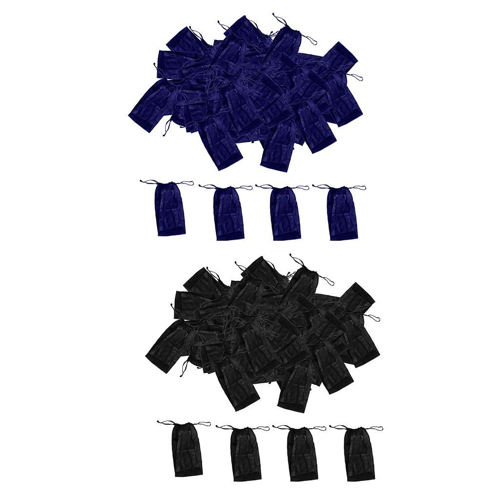100X women's disposable non-woven underwear panties for beauty spa sauna blue,