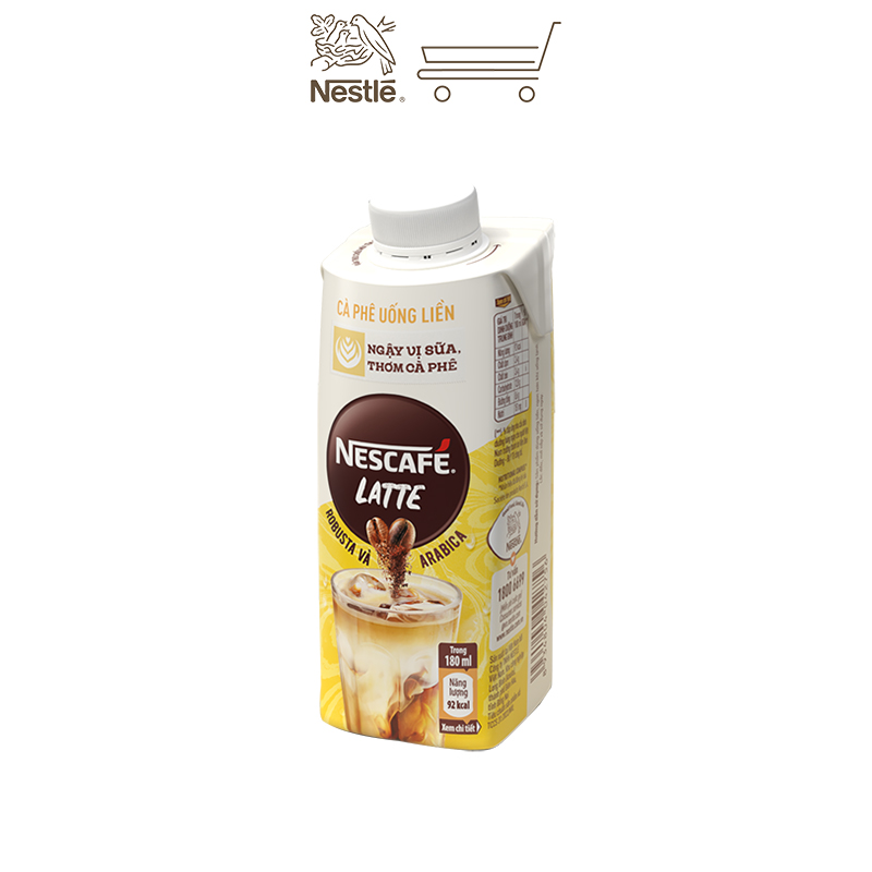 Thùng 24 hộp cà phê uống liền Nescafé Latte