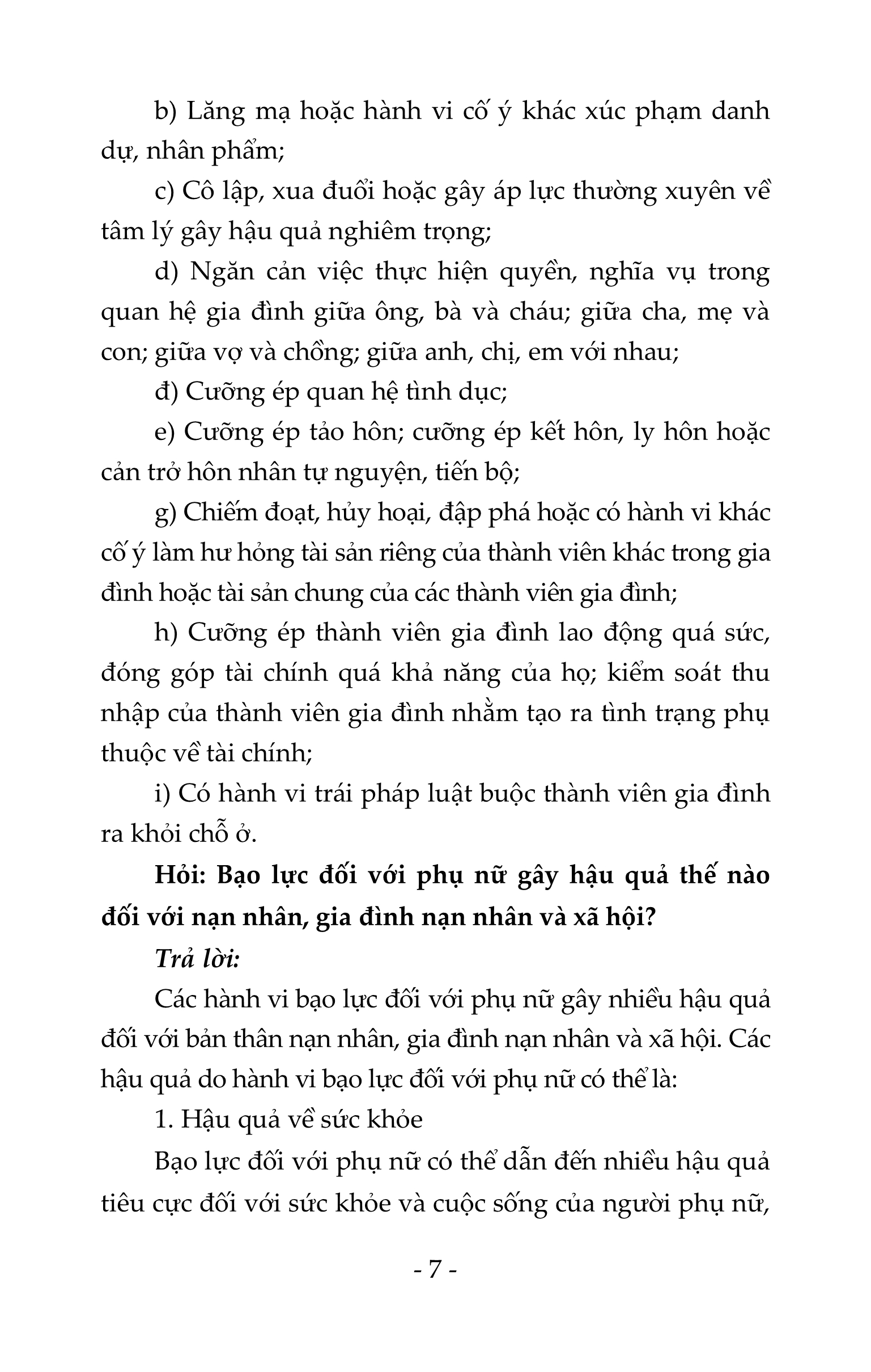 Ngăn Chặn Bạo Lực Đối Với Phụ Nữ Và Trẻ Em Gái