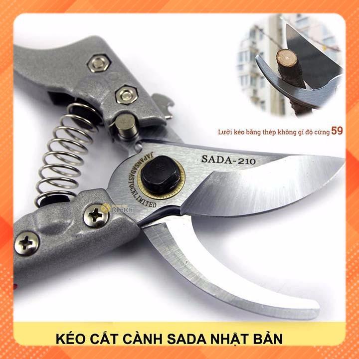 Kéo Cắt Tỉa Cành Cây Nhật Sada 210 siêu sắc bền vĩnh viễn