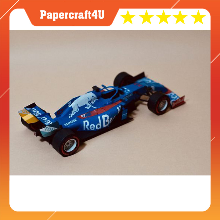 Mô hình giấy thủ công xe đua F1 STR-14 đội Red Bull Racing tỉ lệ 1/20