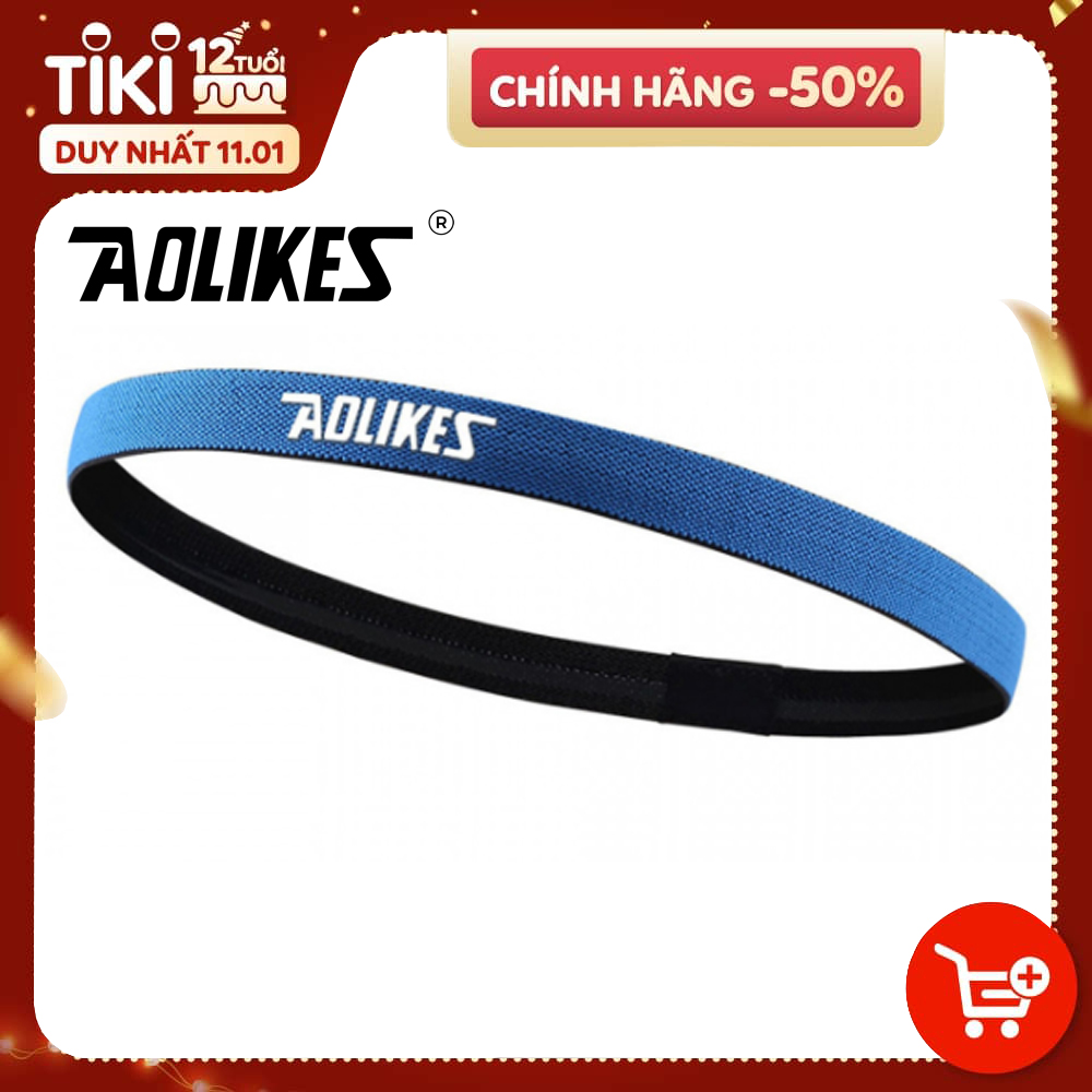 Băng Trán, Băng Đô Chặn Mồ Hôi Thể Thao Nam Nữ Sport Anti-Slip Sweatband AOLIKES YE-2101 - Hàng Chính Hãng