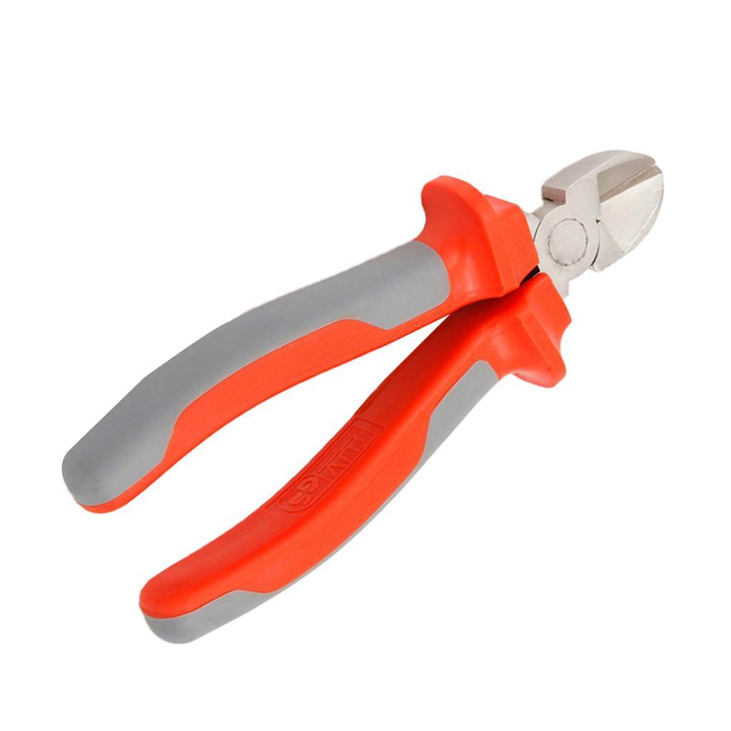 Curved Pliers with Insulating Plastic Handle Wire Pliers Tools 6 Inches